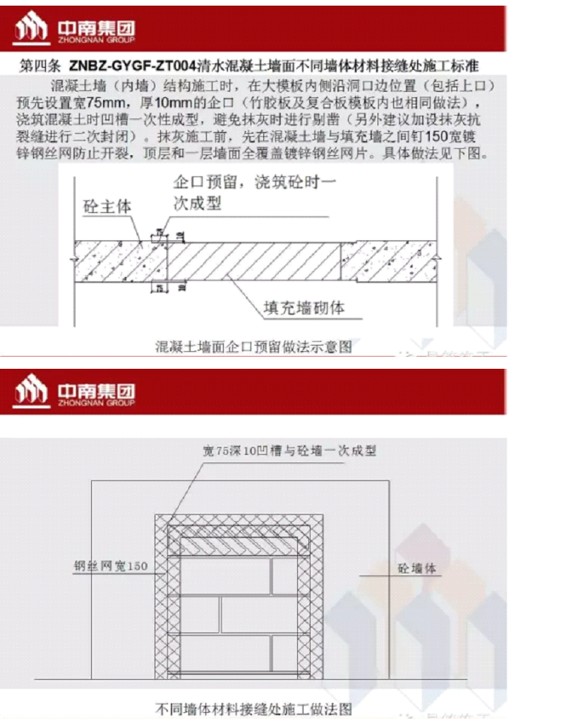中南工艺标准、工法标准（上）