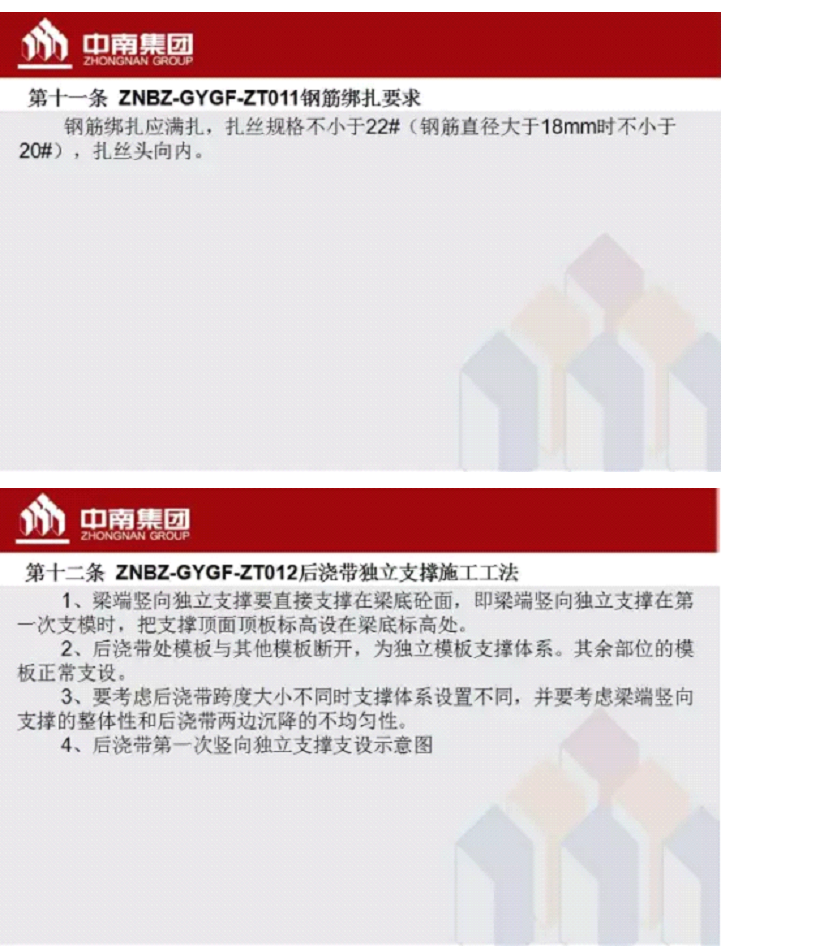 中南工艺标准、工法标准（上）