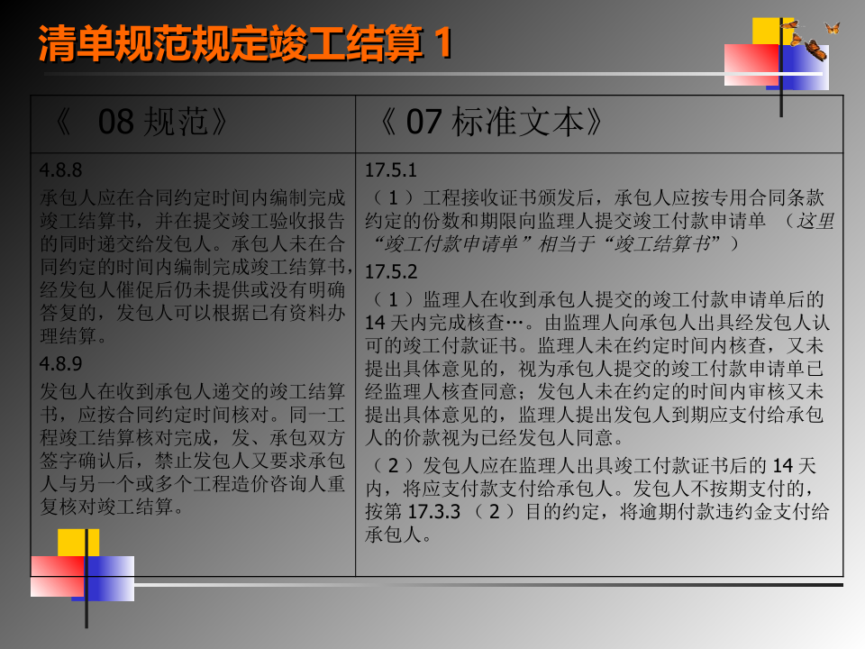 竣工结算的编制文档资料