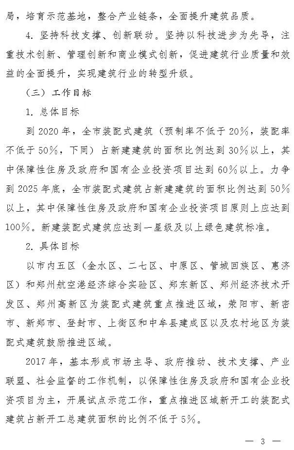 郑州市政府大力推进装配式建筑发展实施意见
