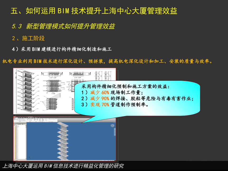 上海中心大厦运用BIM信息技术进行精益化管理的