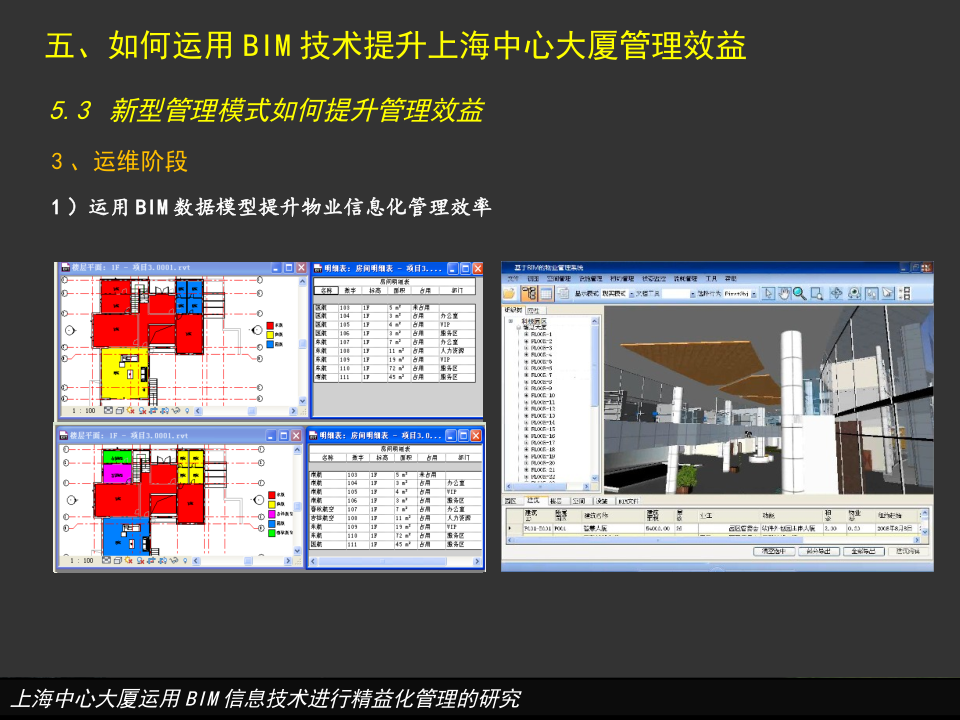 上海中心大厦运用BIM信息技术进行精益化管理的