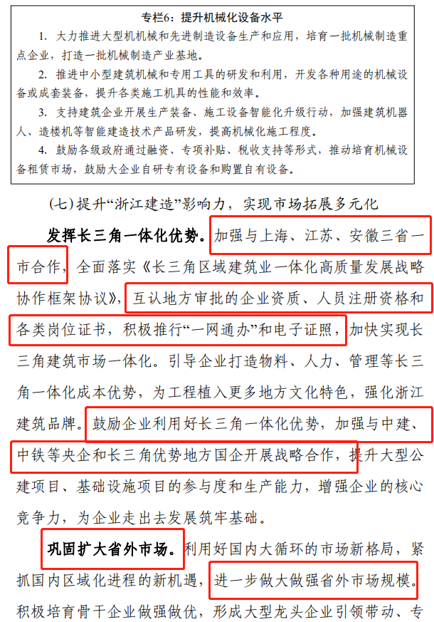 《浙江省建筑业发展“十四五”规划》印发!