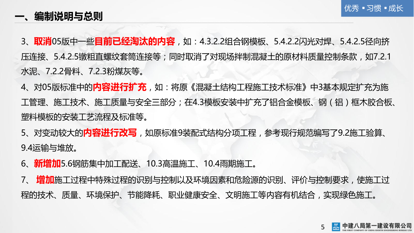 名企混凝土结构工程施工技术标准
